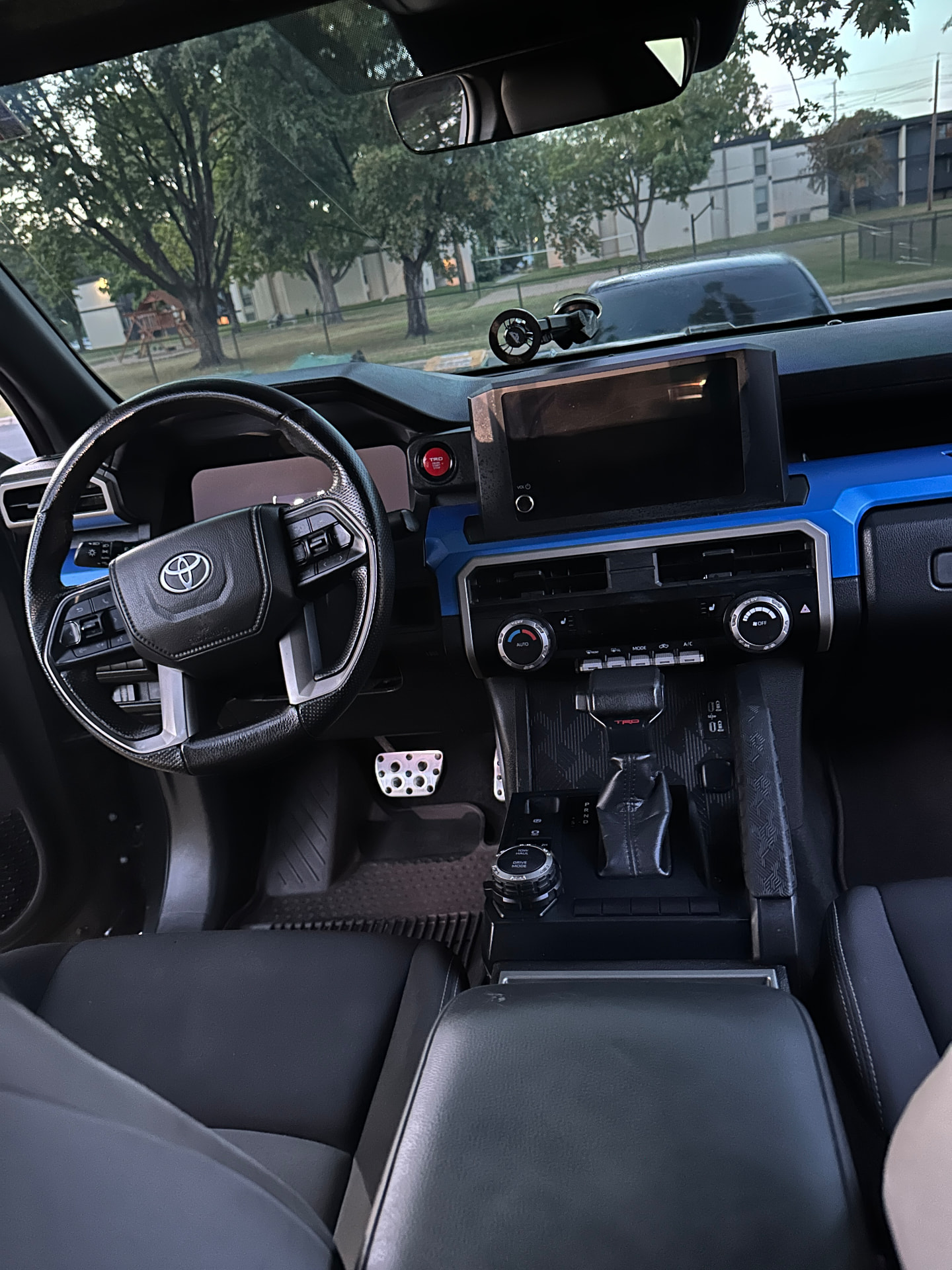 Detailed Toyota 4Runner dashboard and steering wheel