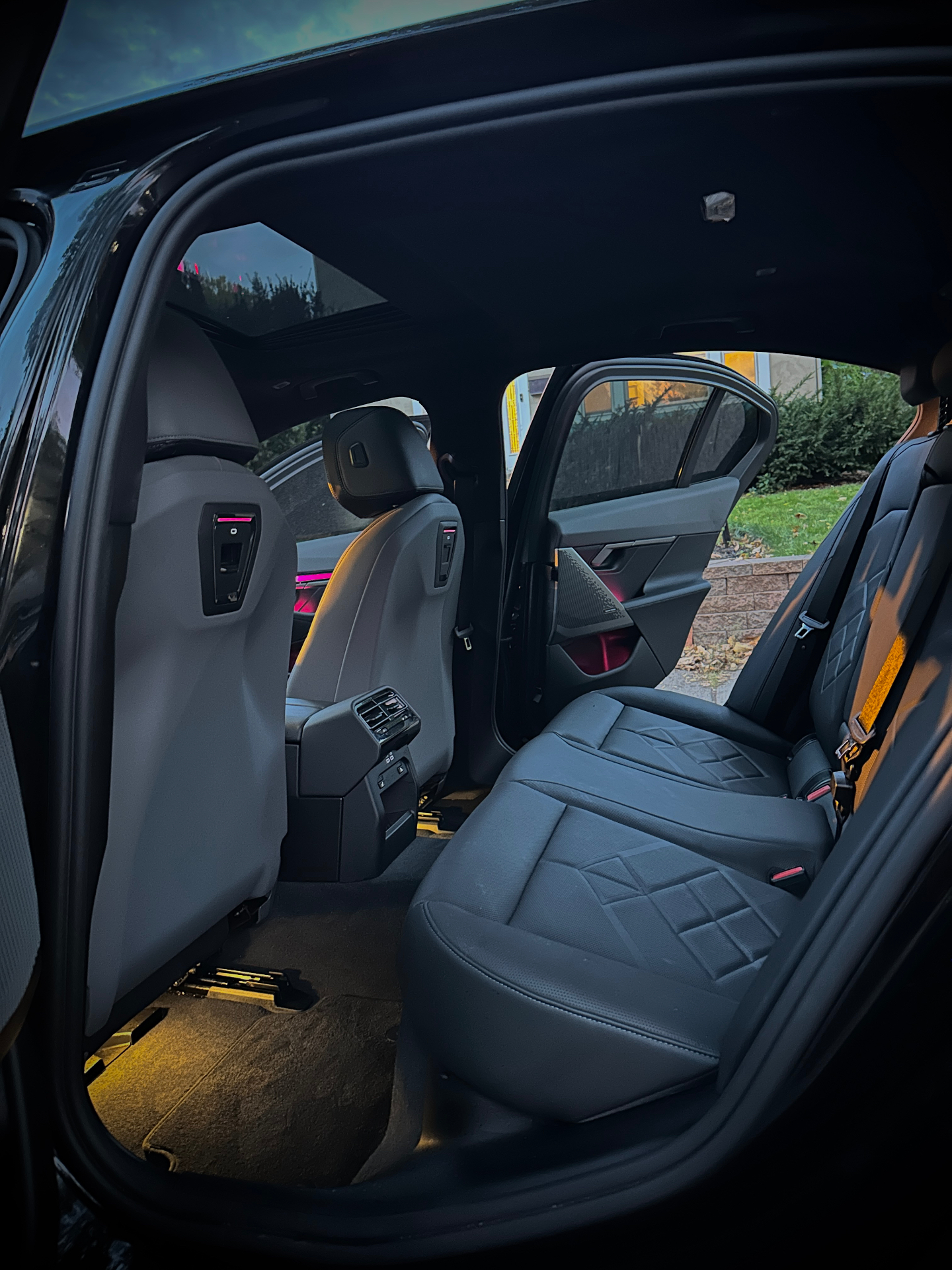 Spotless BMW rear leather bench seat