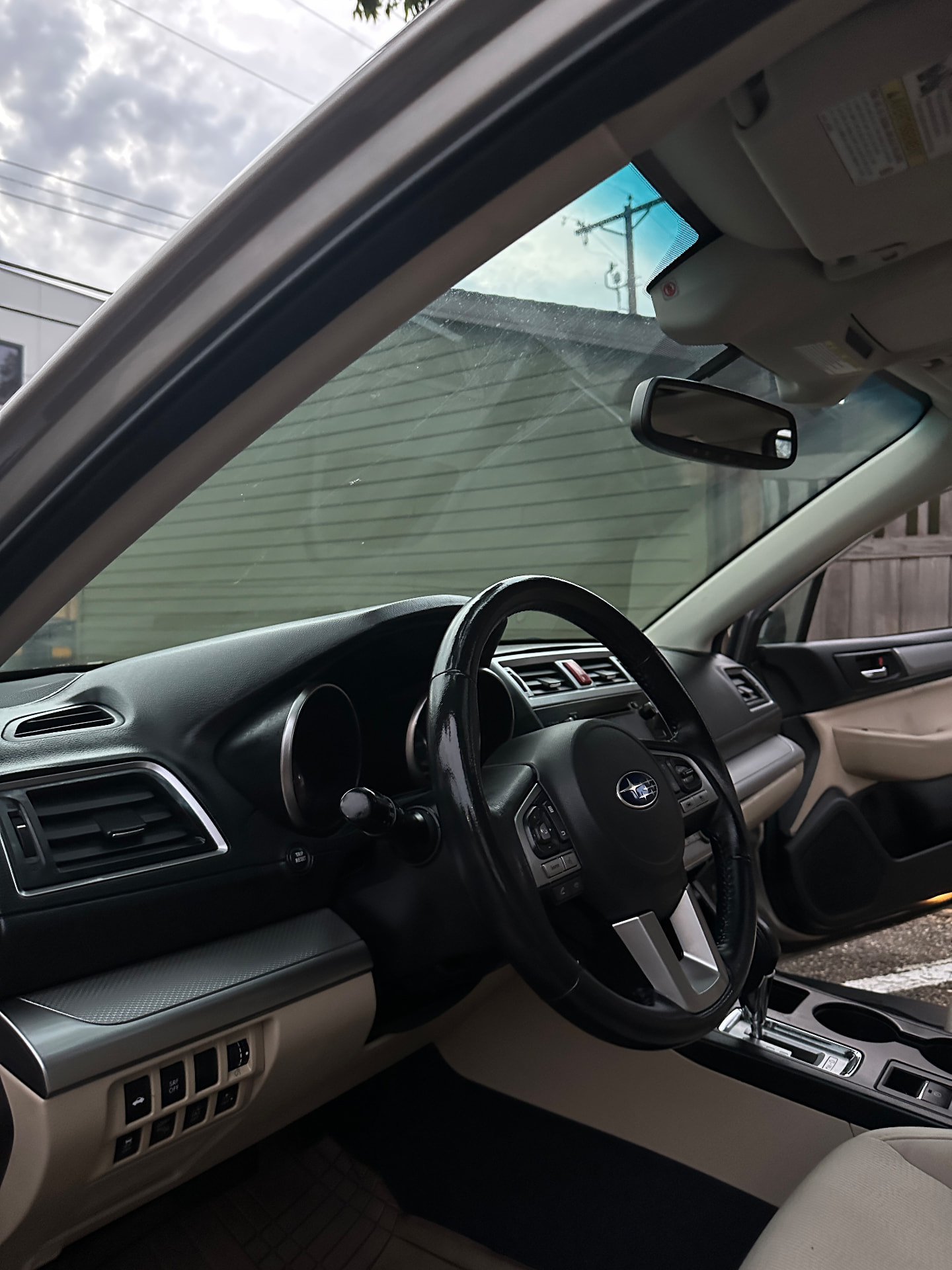 Refreshed Subaru interior dashboard and steering wheel